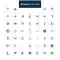 Arrow icons set vector Royalty Free Stock Photo