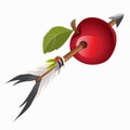 Arrow Indian got into red apple