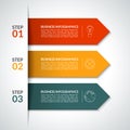 Arrow infographic design template. Vector Royalty Free Stock Photo