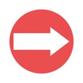 Arrow Isolated Vector icon which can be easily modified or edited