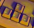 Arrow keys on keyboard Royalty Free Stock Photo