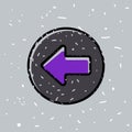 Arrow left button