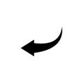 arrow, left, navigation icon. Element of direction icon. Signs and symbols collection icon for websites, web design, mobile app