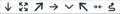 arrow line icons. linear set. quality vector line set such as up arrow, left and right arrows, up left, down, right, up right,