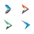 Arrow logo vector icon