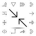 arrow loop icon. Simple thin line, outline vector element of Arrow icons set for UI and UX, website or mobile application Royalty Free Stock Photo