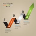 Arrow Modern vector banner infographics.