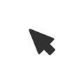 Arrow mouse cursor, isolated pointer icon, vector illustration Royalty Free Stock Photo