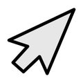 Arrow mouse pointer icon Royalty Free Stock Photo