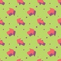 Arrow Navigation Symbol Cute Style Flat Seamless Background