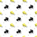 Arrow Navigation Symbol Cute Style Seamless Clear Background