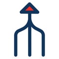 Arrow, oneway Isolated Vector Icon which can be easily modified or edited