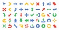 Arrow Pointer Vector Icon Set.Flat icons style