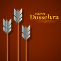 Arrow of Rama in Happy Dussehra festival of India background