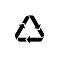 Arrow Recycling vector icon isolated on white background