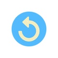 Arrow refresh icon. Simple color vector elements of pointer icons for ui and ux, website or mobile application Royalty Free Stock Photo