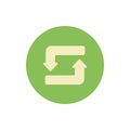 Arrow refresh icon. Simple color vector elements of pointer icons for ui and ux, website or mobile application Royalty Free Stock Photo