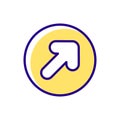 Arrow RGB color icon Royalty Free Stock Photo