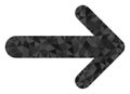 Arrow Right Lowpoly Icon Royalty Free Stock Photo