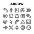 arrow right next sign up icons set vector Royalty Free Stock Photo