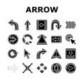 arrow right next sign up icons set vector Royalty Free Stock Photo