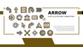 arrow right next sign up landing header vector Royalty Free Stock Photo