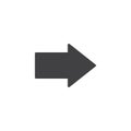 Arrow right vector icon