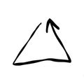 arrow rise fall rating doodle line icon