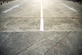 Arrow on the road and white colour Royalty Free Stock Photo
