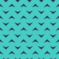 Arrow seamless pattern. Geometric blue arrows. Repeating geometry line green background. Repeated angular backdrop. Abstract