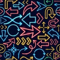Arrow Seamless Pattern Royalty Free Stock Photo
