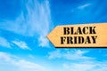 Arrow sign with Black Friday message