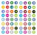 Arrow sign icon set illustration Royalty Free Stock Photo