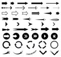 47 arrow sign icon set