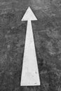 Arrow sign on road surface Royalty Free Stock Photo