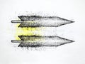 Arrow sketch: A dynamic representation of arrows, symbolizing direction and movement.