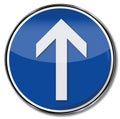 Arrow straight ahead