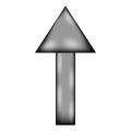 Arrow straight sign icon.