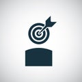 Arrow target head icon for web