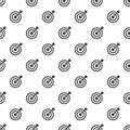 Arrow in target pattern seamless vector Royalty Free Stock Photo