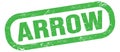 ARROW, text on green rectangle stamp sign