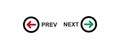 Arrow to switch previous next