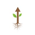 arrow Tree icon logo concept vector illustration