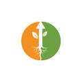 arrow Tree icon logo concept vector illustration