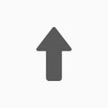 Arrow up icon, arrow, arrowheads, navigation, direction