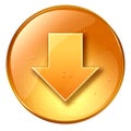 Arrow up icon yellow Royalty Free Stock Photo