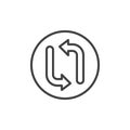 Arrow update refresh line icon