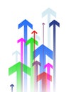 Arrow upward Royalty Free Stock Photo