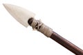 Arrowhead made of bone on arrow Royalty Free Stock Photo