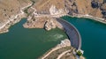 Arrowrock Dam in Idaho and it is full of water Royalty Free Stock Photo